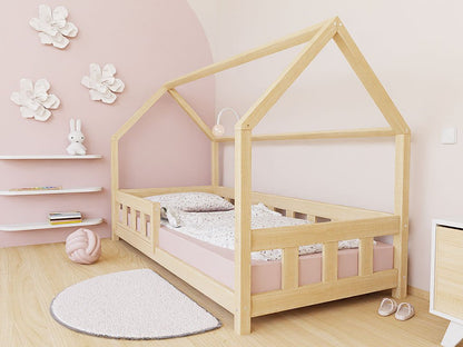 Hausbett ANNI für Kinder mit Rausfallschutz, versch. Maße & Farben