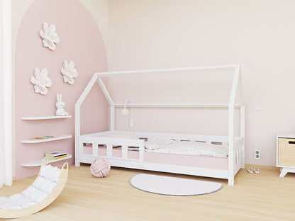 Hausbett ANNI für Kinder mit Rausfallschutz, versch. Maße & Farben
