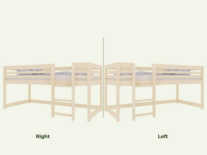 Hochbett LOFT für Kinder 90 x 200 cm