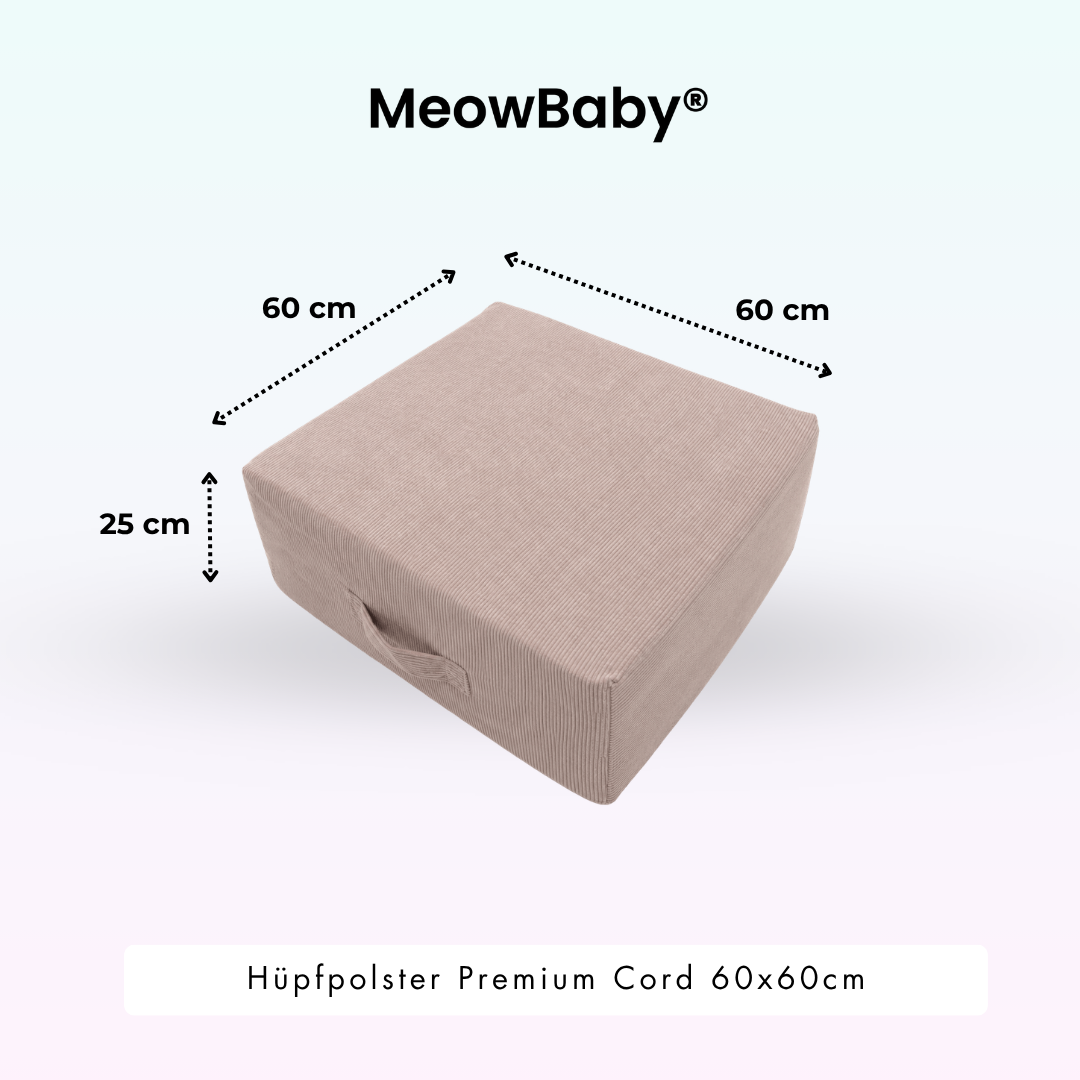 Hüpfpolster Premium Cord - 60x60cm