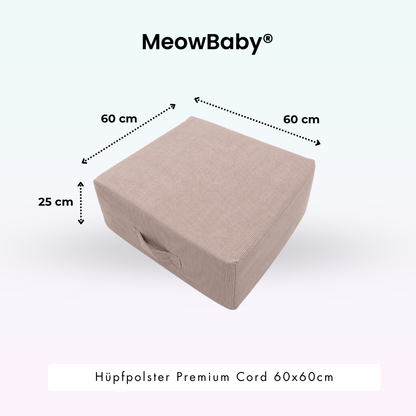 Hüpfpolster Premium Cord - 60x60cm
