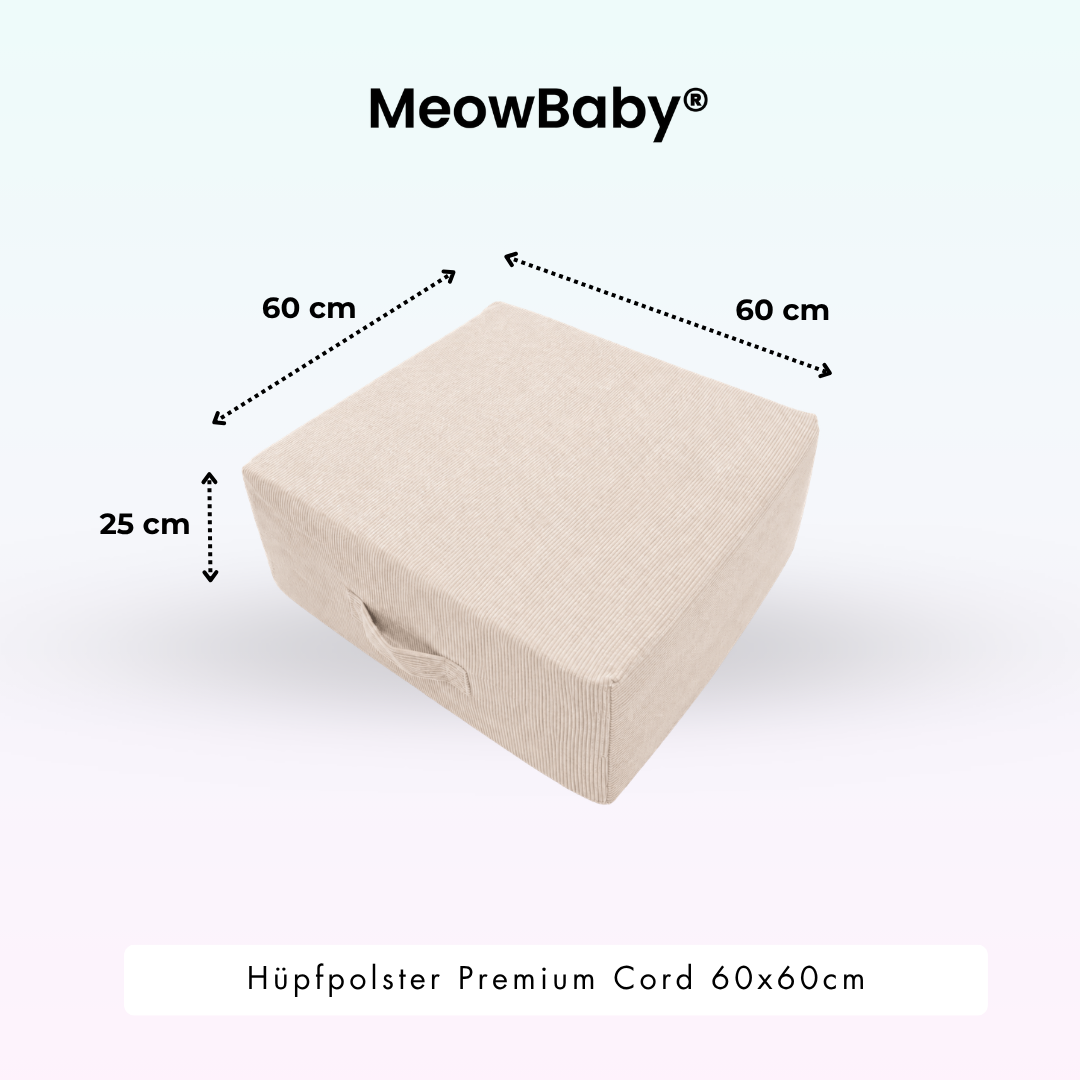 Hüpfpolster Premium Cord - 60x60cm