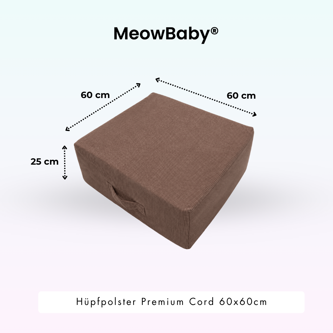 Hüpfpolster Premium Cord - 60x60cm