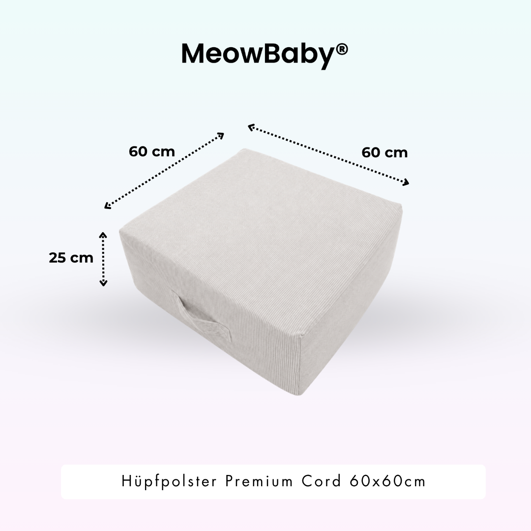 Hüpfpolster Premium Cord - 60x60cm
