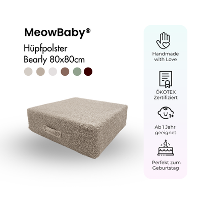 Hüpfpolster Bearly - 80x80cm