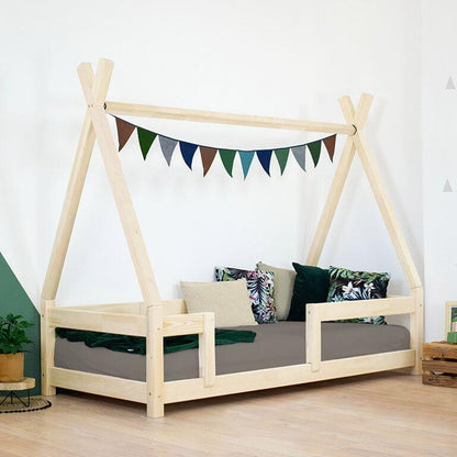 TIPPI children's bed with fall protection, various colors &amp; sizes