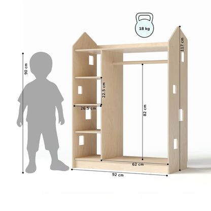 Kleiderschrank für Kinder, versch. Farben
