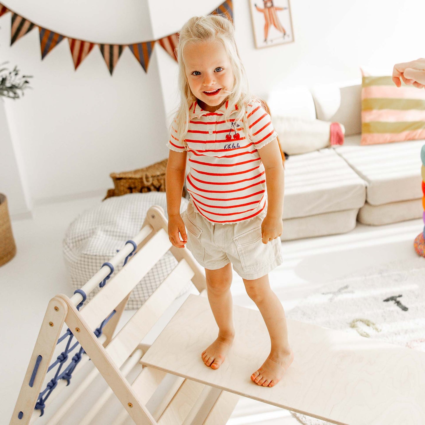 Small tiger climbing set