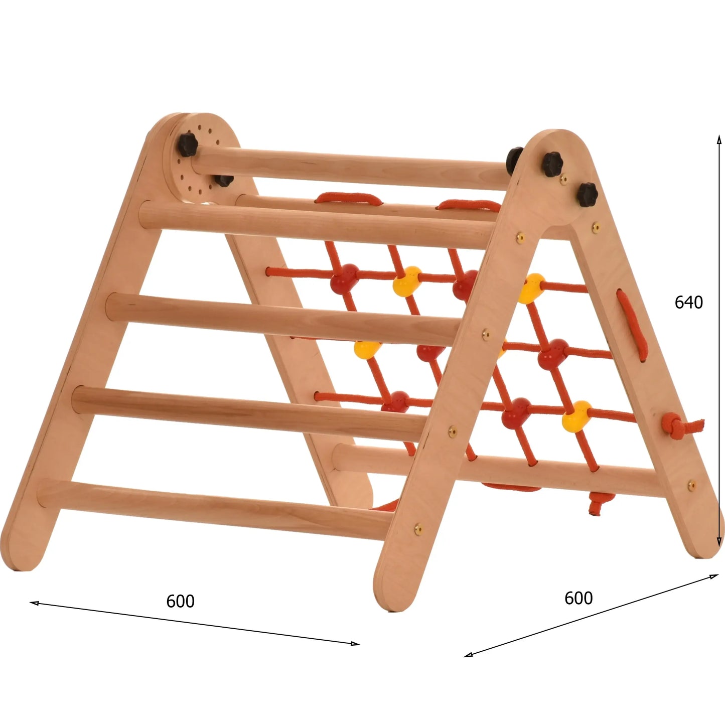 Klimdriehoek BASIC met ladder &amp; klimnet