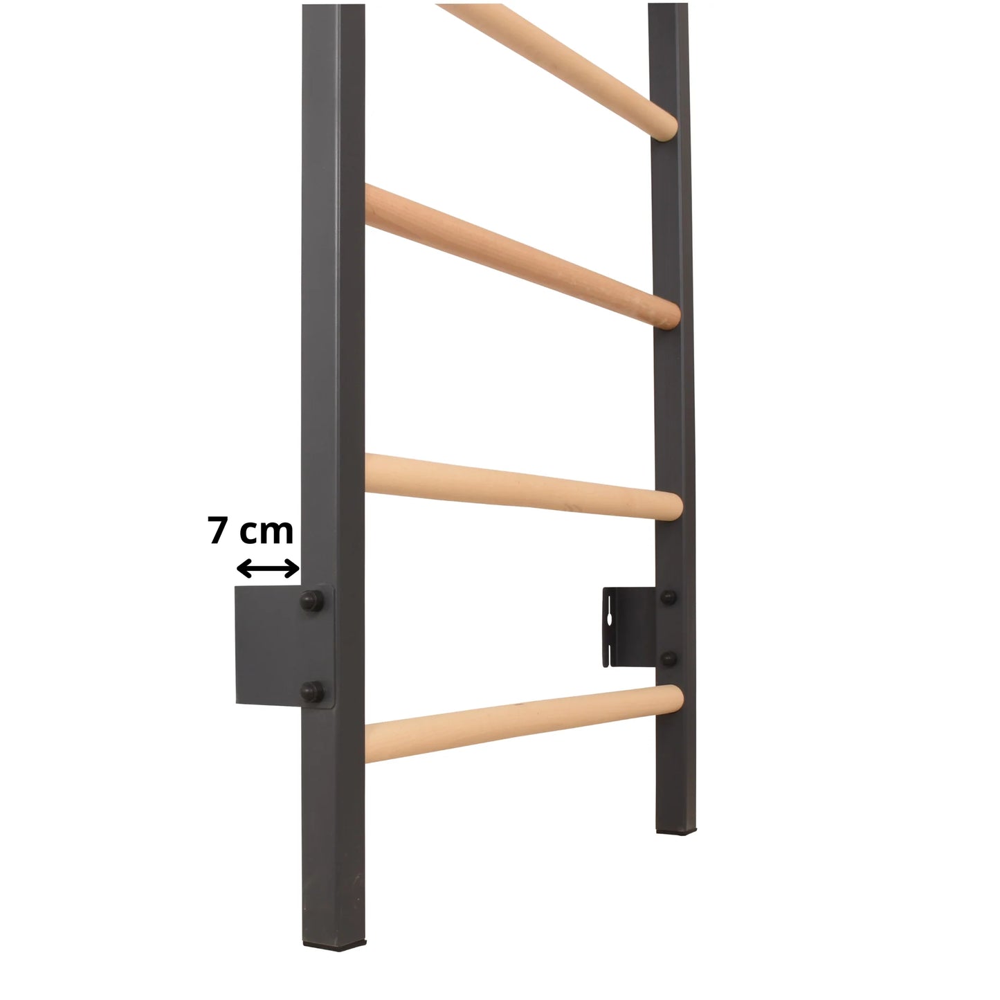 Kletterwand aus Metall mit Klimmzug