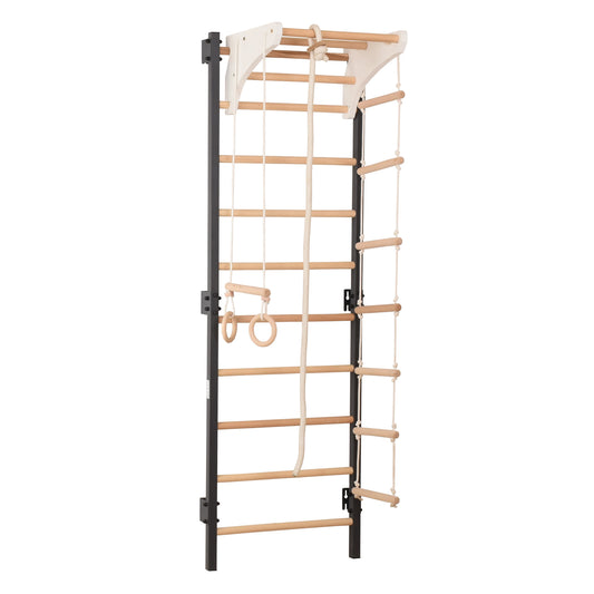 Kletterwand aus Metall mit Zubehör