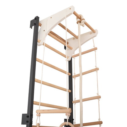Kletterwand aus Metall mit Zubehör