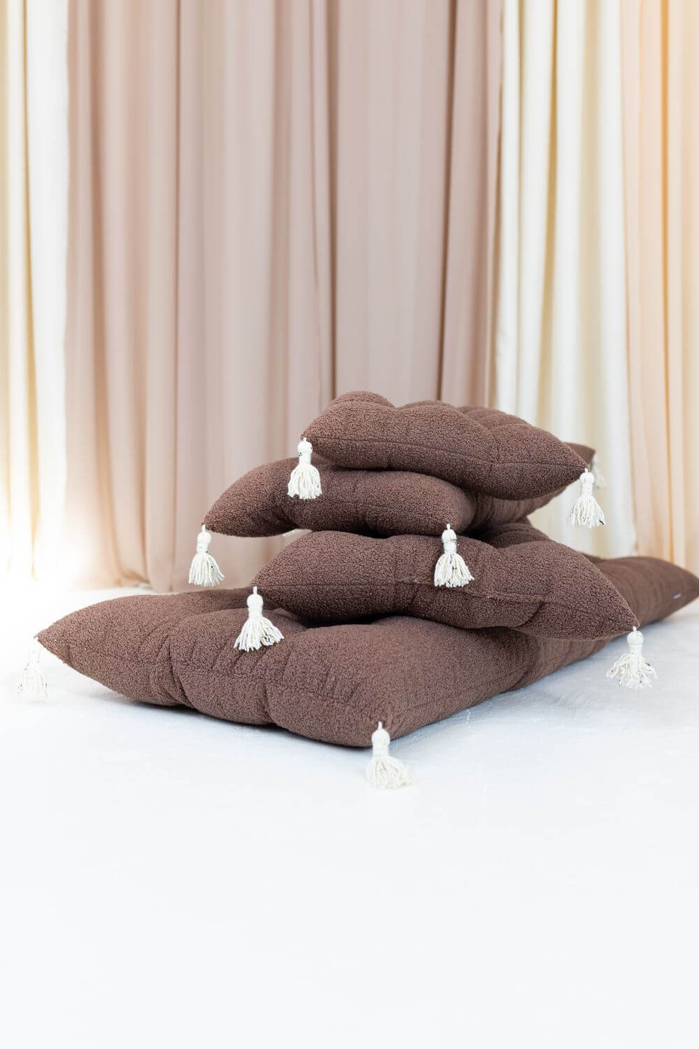 LIMITIERT Bouclé Kissen für Holzwippe, versch. Farben und Größen