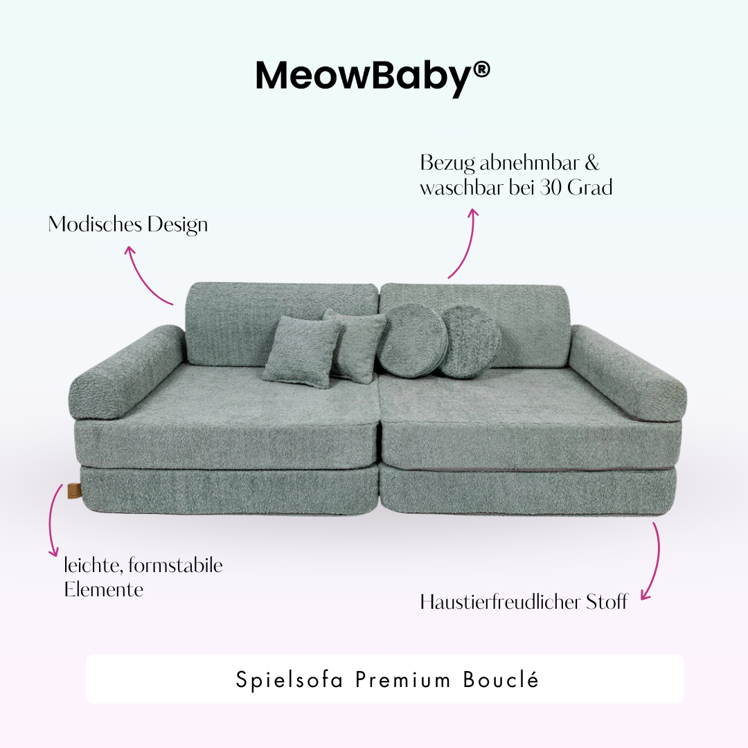 Spielsofa Premium Bouclé