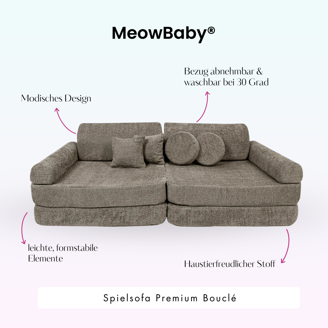 Spielsofa Premium Bouclé