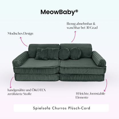 Spielsofa Churros - Plüschcord Edition