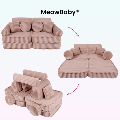 Spielsofa Mini Plus Churros - Plüschcord Edition