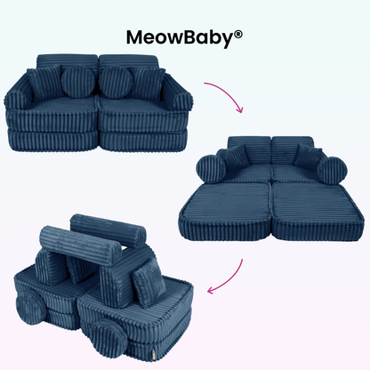 Spielsofa Mini Plus Churros - Plüschcord Edition