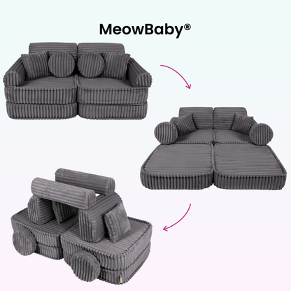 Spielsofa Mini Plus Churros - Plüschcord Edition