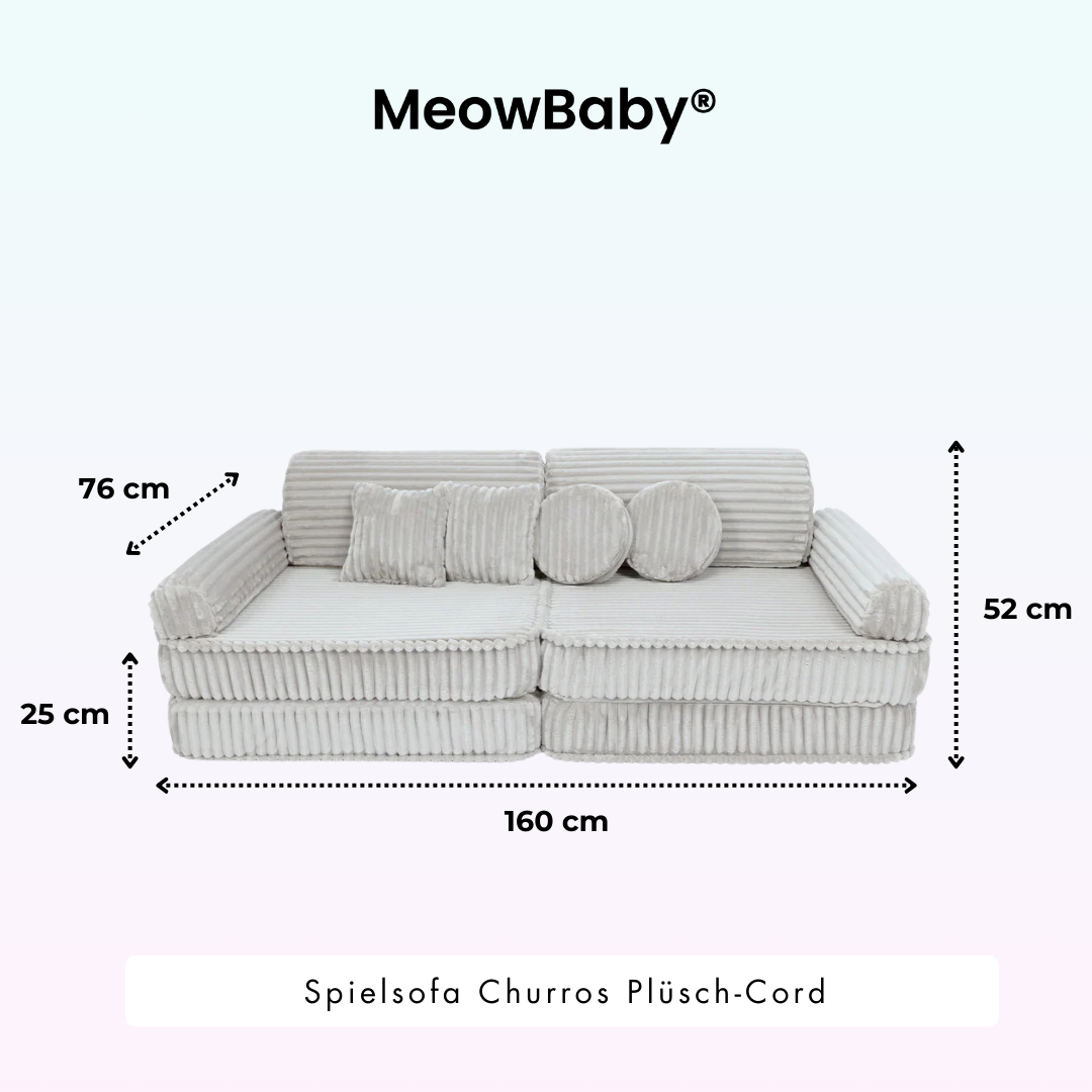 Spielsofa Churros - Plüschcord Edition
