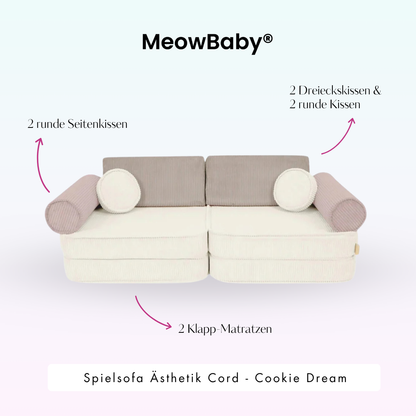 Spielsofa Ästhetik Cord Cookie Dream - Classic Cord Edition
