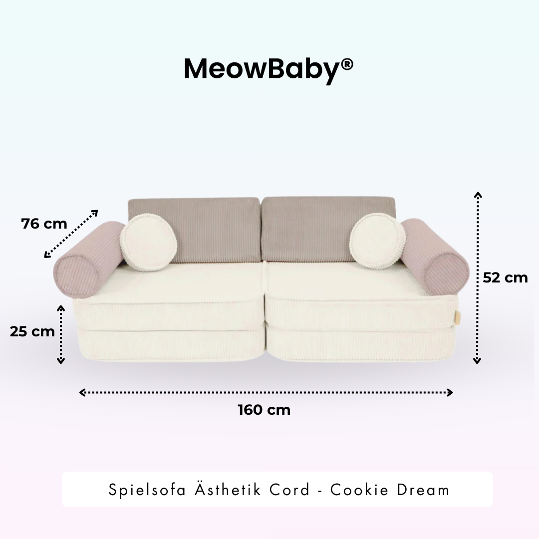 Spielsofa Ästhetik Cord Cookie Dream - Classic Cord Edition