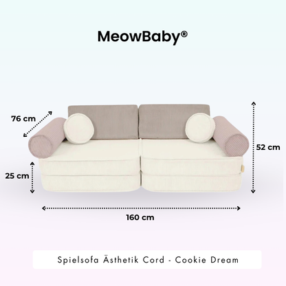 Spielsofa Ästhetik Cord Cookie Dream - Classic Cord Edition