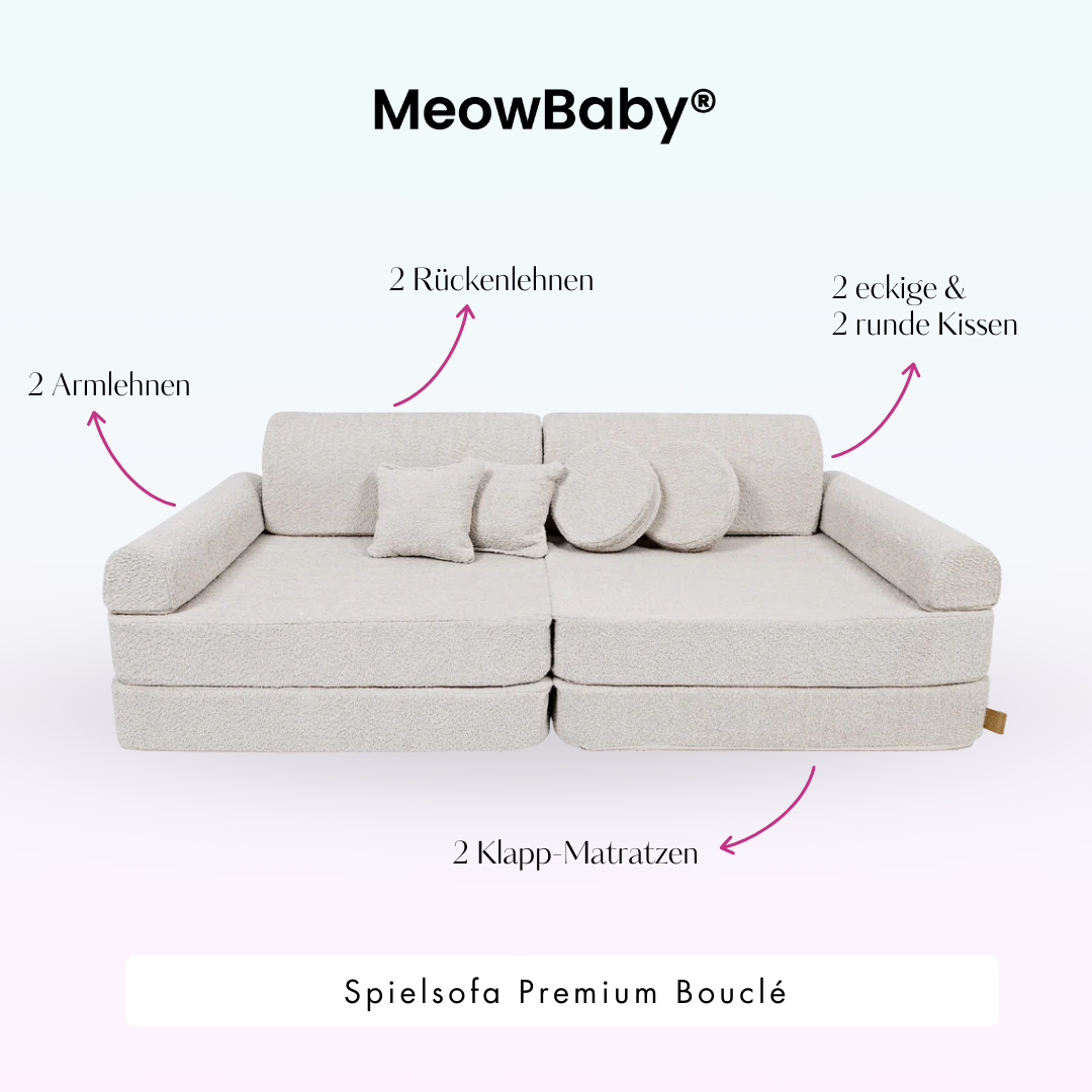 Spielsofa Premium Bouclé
