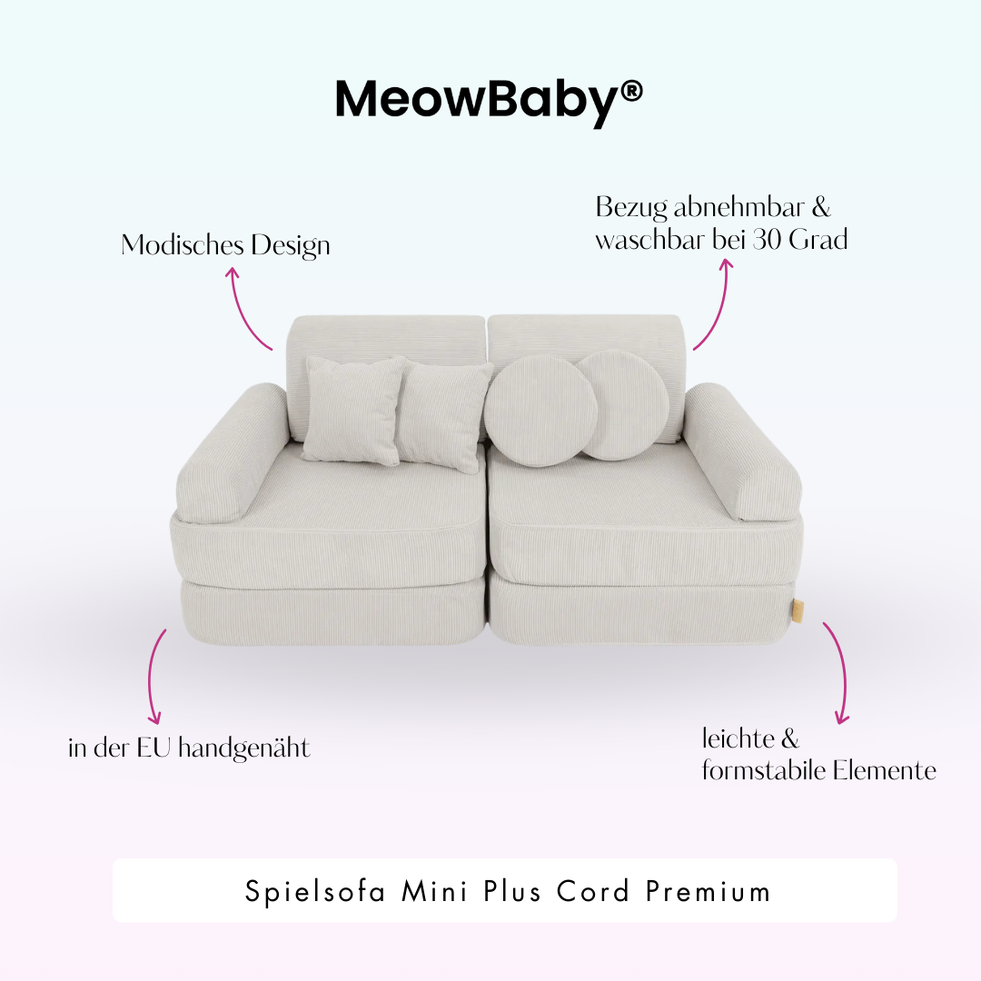 Spielsofa Mini Plus Cord Premium - Slim Cord Edition