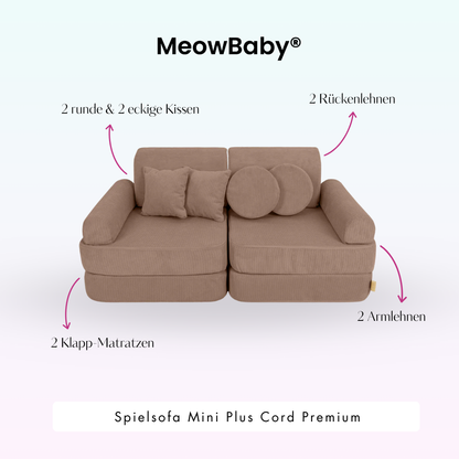 Spielsofa Mini Plus Cord Premium - Slim Cord Edition