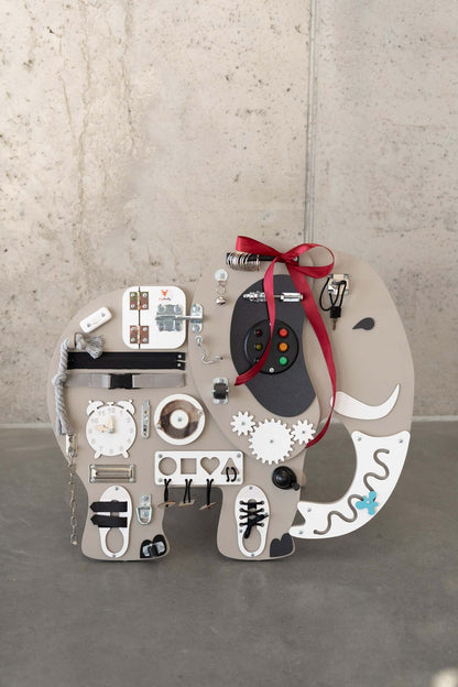 Motorikbrett / Motorikwand Elli Elefant