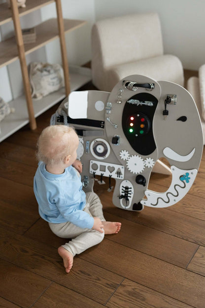 Motorikbrett / Motorikwand Elli Elefant