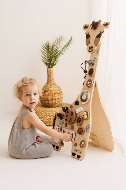 Motorikbrett / Motorikwand Godi Giraffe