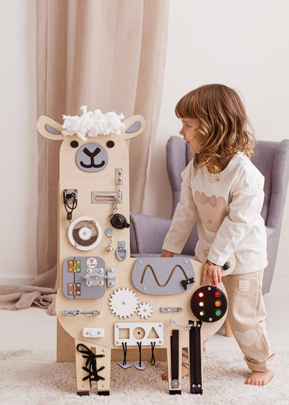 Motorikbrett / Motorikwand Lui Lama