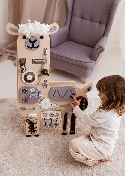 Motorikbrett / Motorikwand Lui Lama