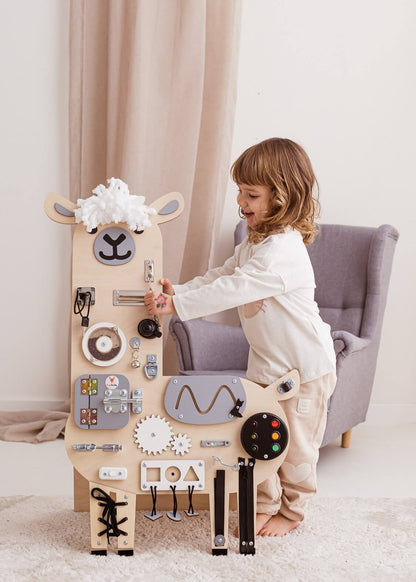 Motorikbrett / Motorikwand Lui Lama