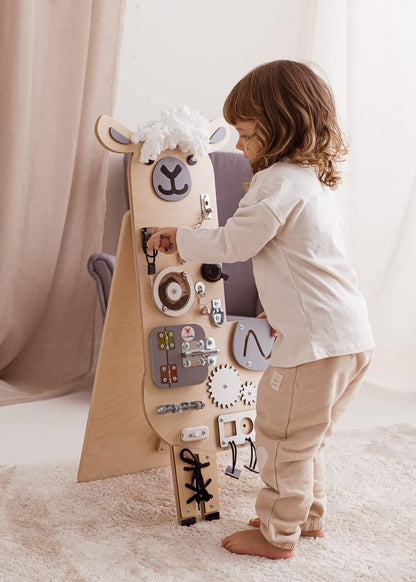 Motorikbrett / Motorikwand Lui Lama