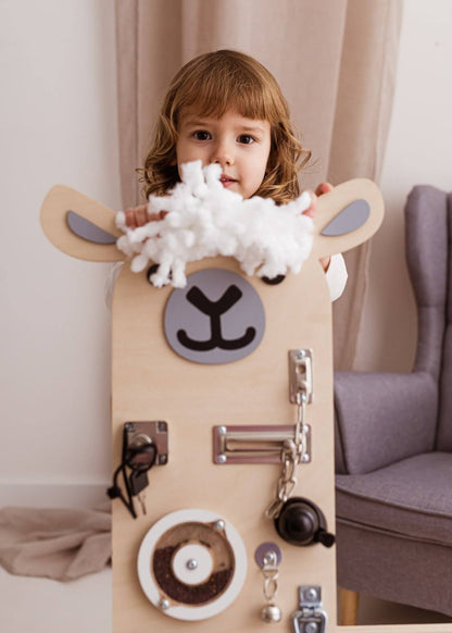 Motorikbrett / Motorikwand Lui Lama