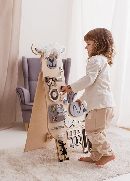 Motorikbrett / Motorikwand Lui Lama