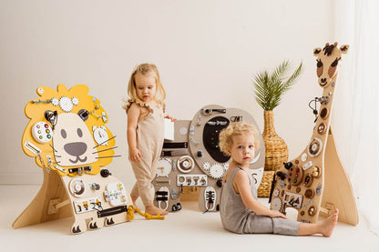 Motorikbrett / Motorikwand Leo Löwe