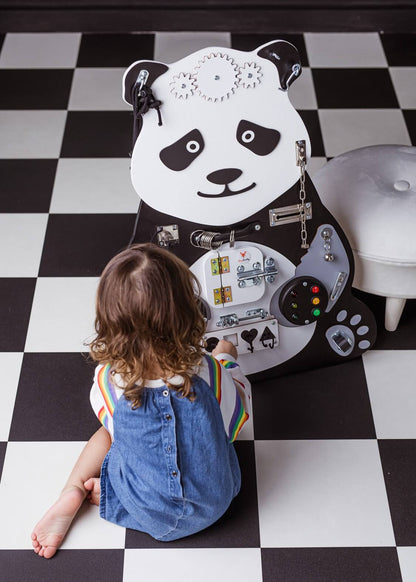 Motorikbrett / Motorikwand Paula Panda