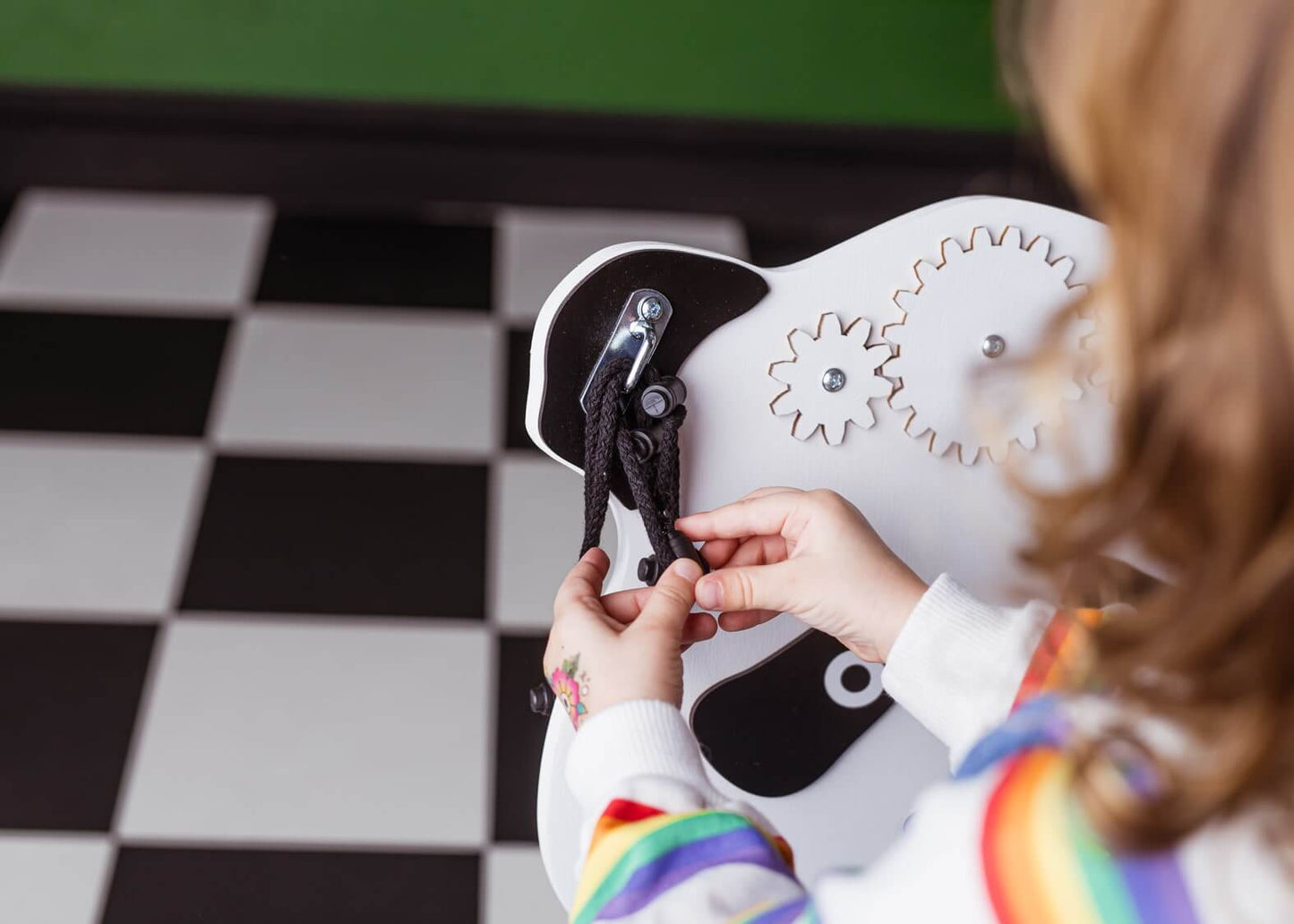 Motorikbrett / Motorikwand Paula Panda