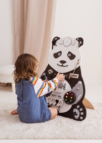 Motorikbrett / Motorikwand Paula Panda