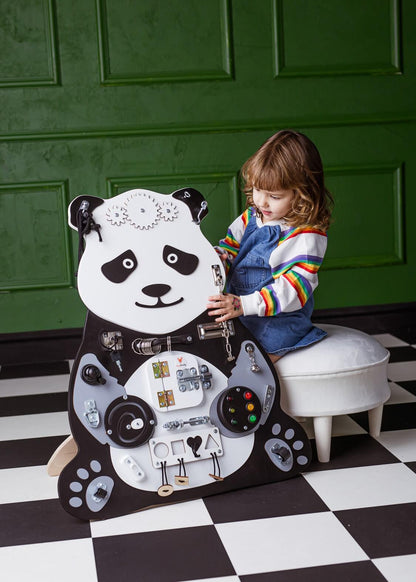 Motorikbrett / Motorikwand Paula Panda