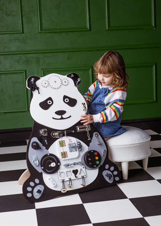 Motorikbrett / Motorikwand Paula Panda