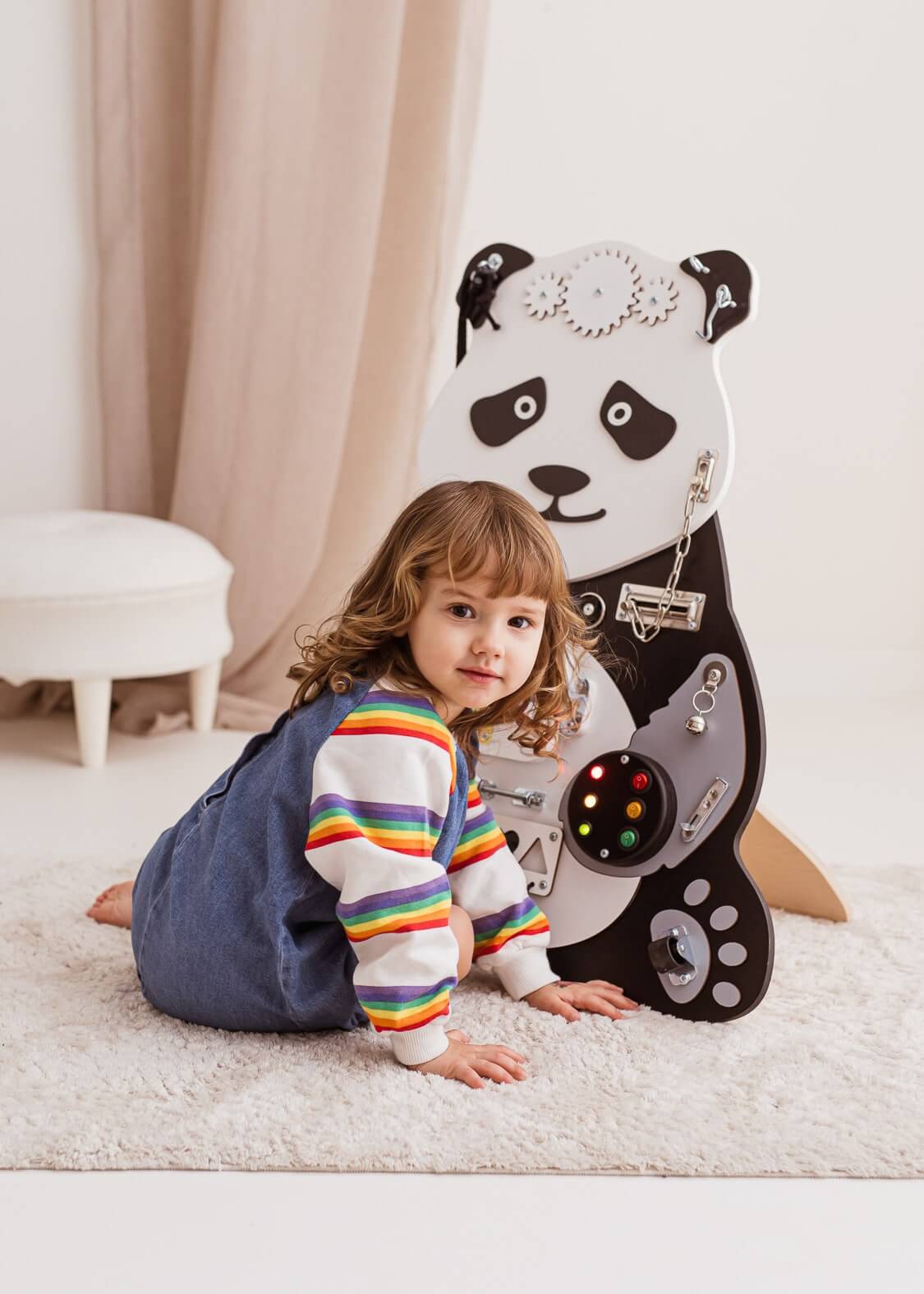 Motorikbrett / Motorikwand Paula Panda