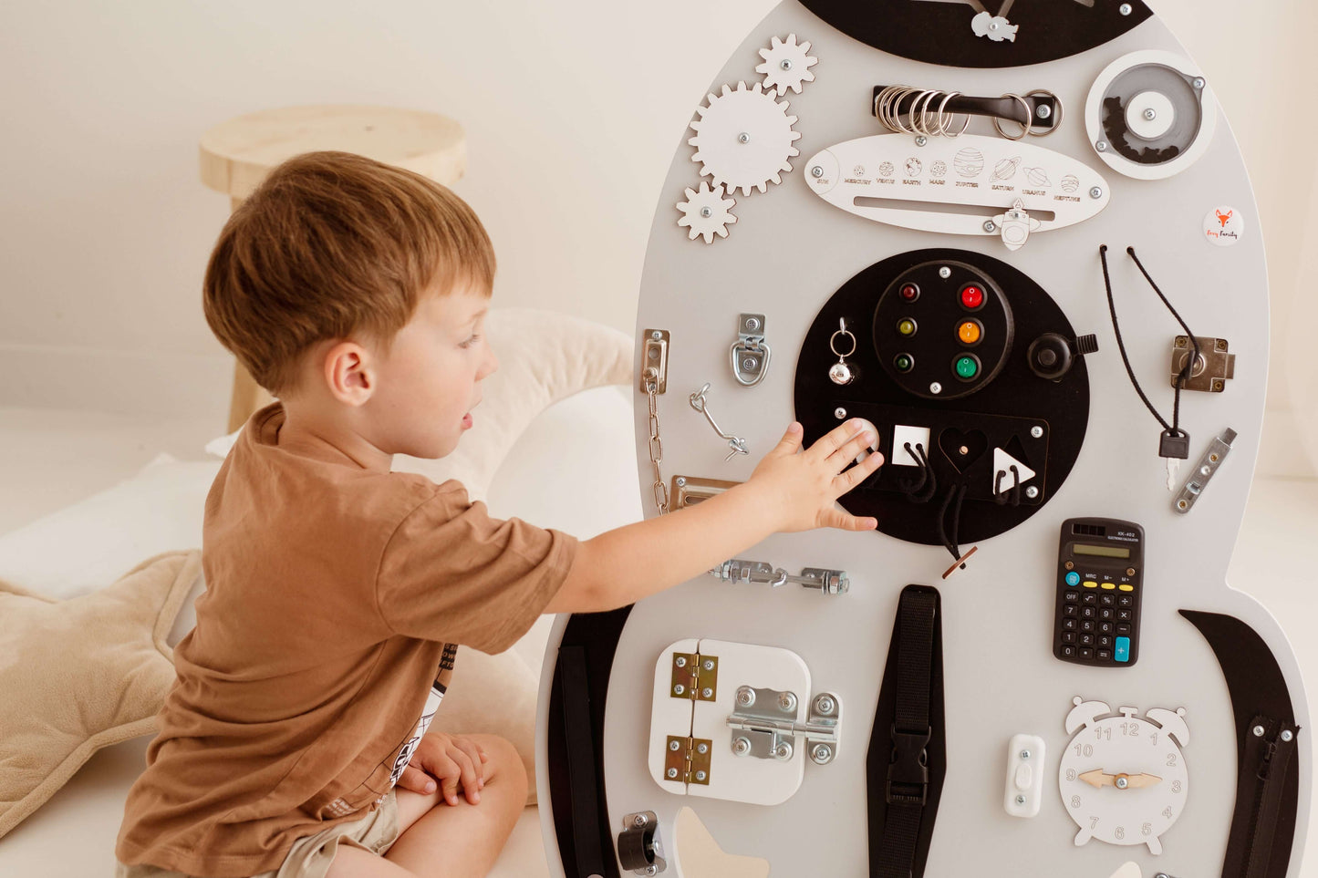 Motorikbrett / Motorikwand Rocky Rakete