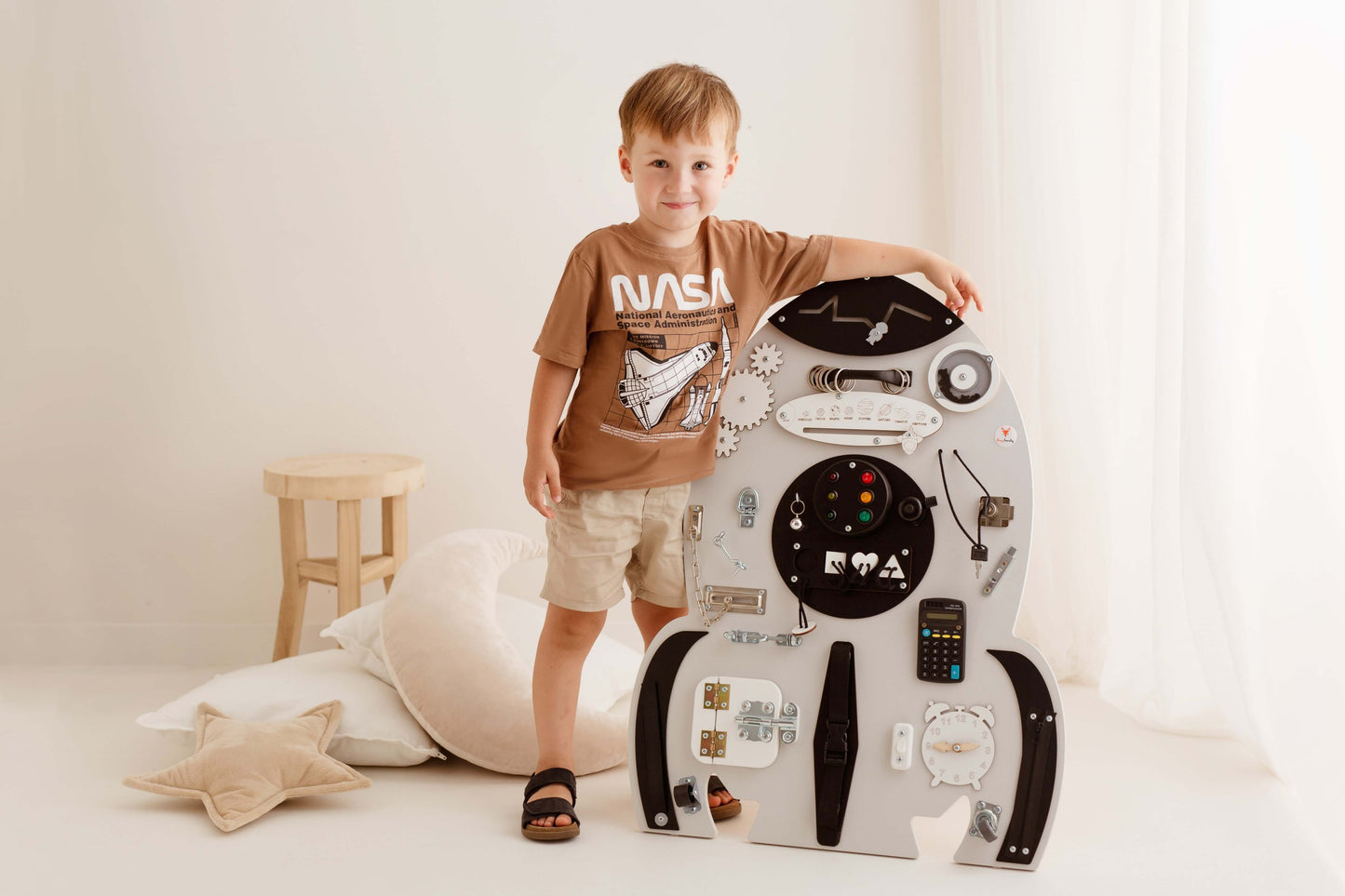 Motorikbrett / Motorikwand Rocky Rakete