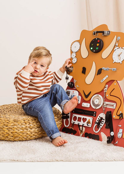 Motorikbrett / Motorikwand Tilda Trizeratops