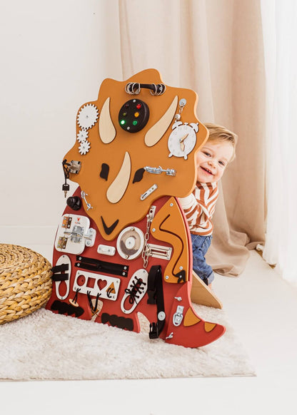 Motorikbrett / Motorikwand Tilda Trizeratops